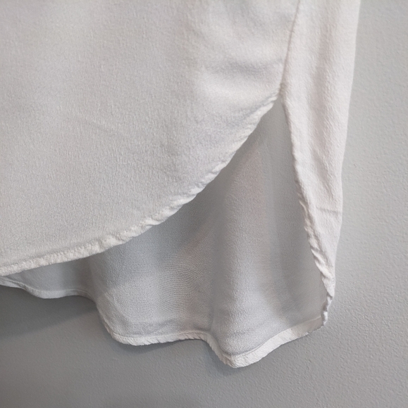 H&M Crepe Blouse, White, US 6 - Picture 4 of 9